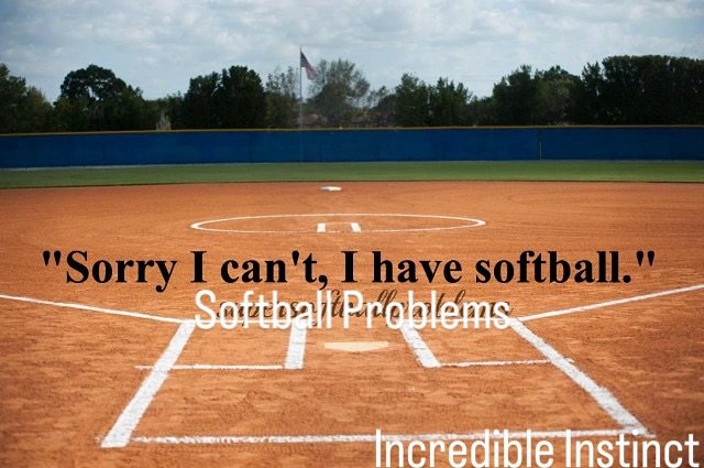 Sorry I Can’t I Have Softball meme